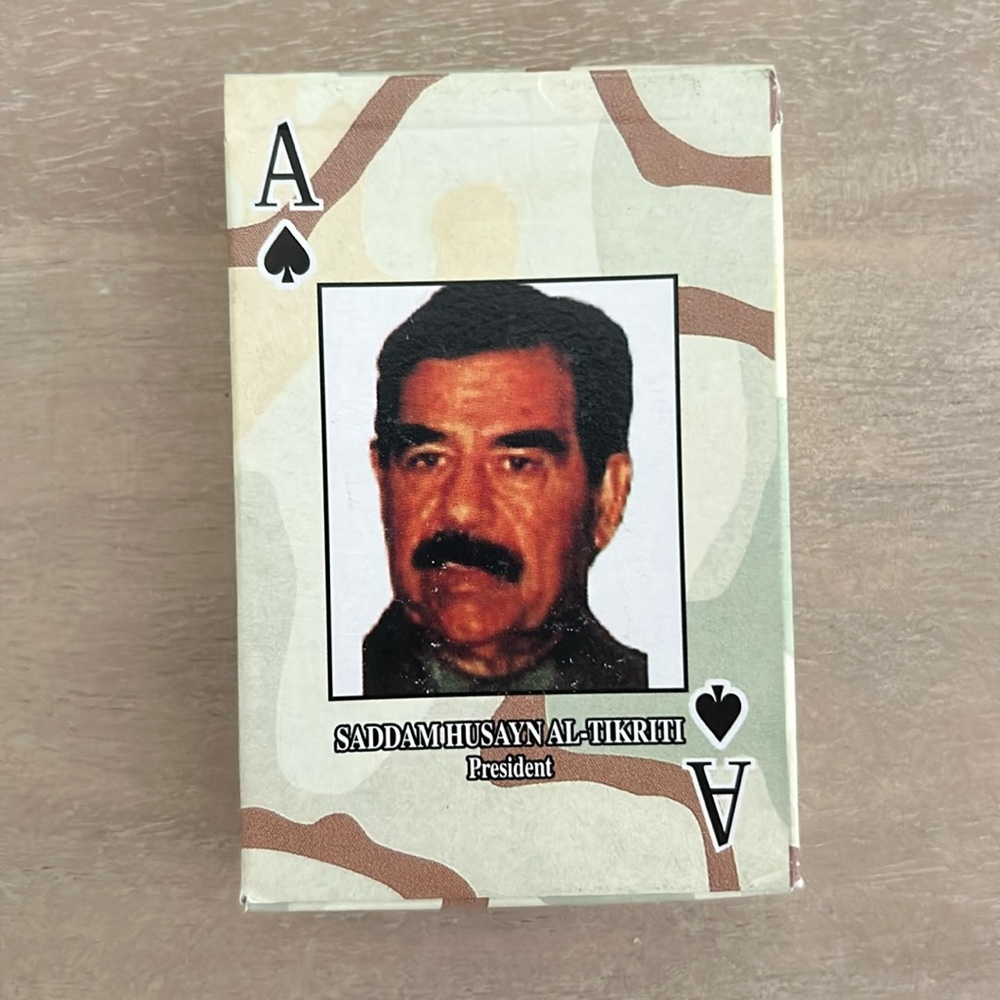 Vintage Saddam Hussayn Playing Cards